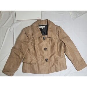 Womens Suit Studio‎ Long Sleeve Blazer.   Size 10P.  Color is Copper.